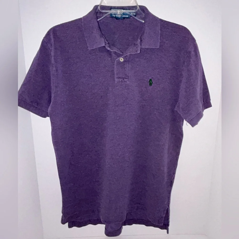 Polo Ralph Lauren‎ VINTAGE heather purple short sleeve men’s  polo size Medium